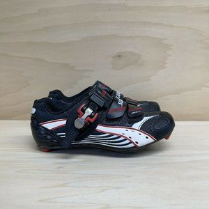 Scattante Veneto Cycling Sneakers Shoes Black Red Size EUR 38 US 7